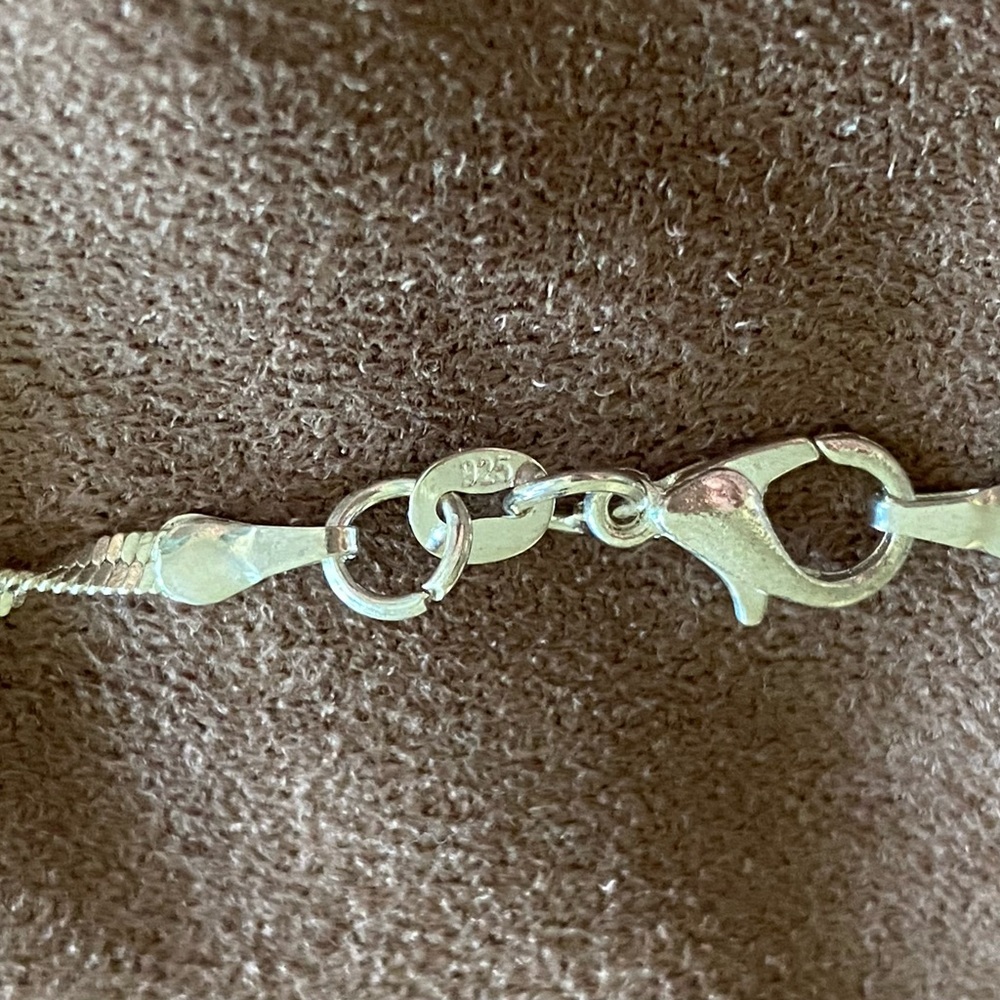 Sterling Silver Stamped 925 Wave/Rope Chain. New - Picture 6 of 7
